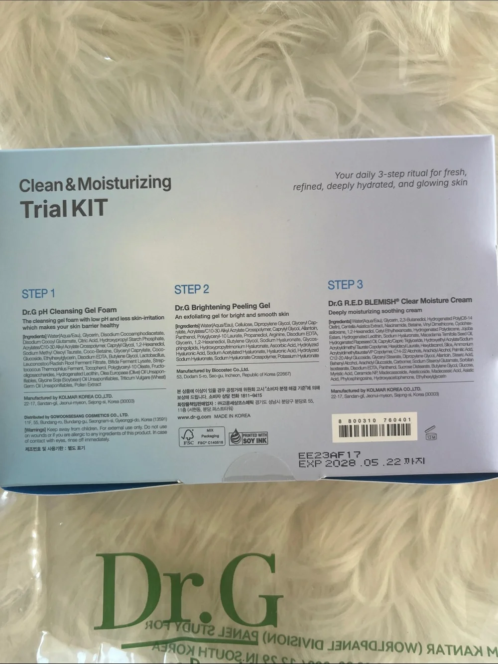 * free gift with purchase Clean & Moisturizing Trial Kit – Dr. G